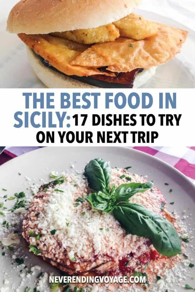 Sicily Food Guide Pinterest pin