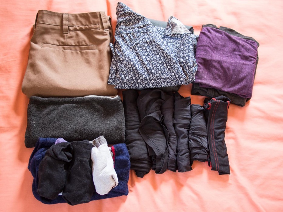 cold weather winter packing checklist