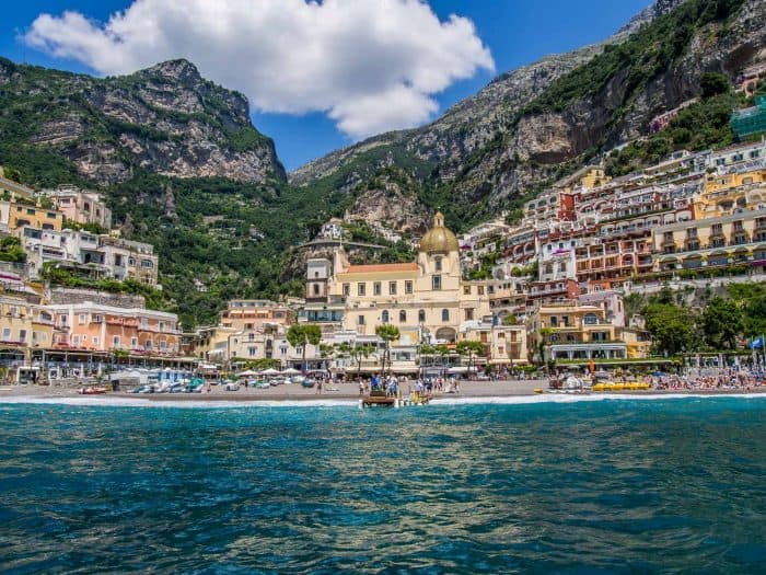 Positano, Amalfi Coast sailing trip, Italy
