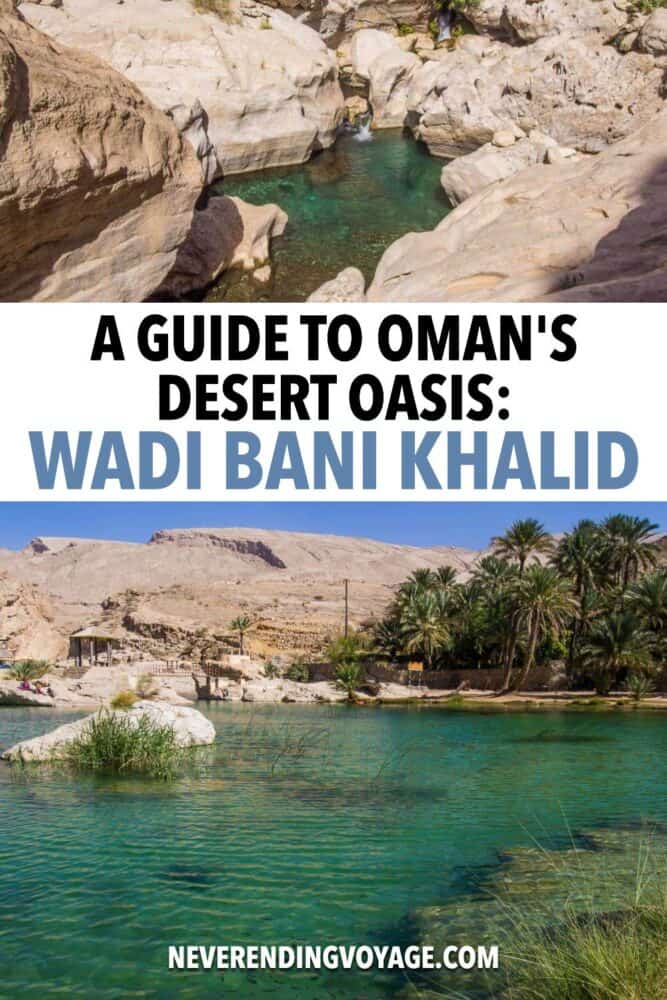 Wadi Bani Khalid Tips Pinterest pin