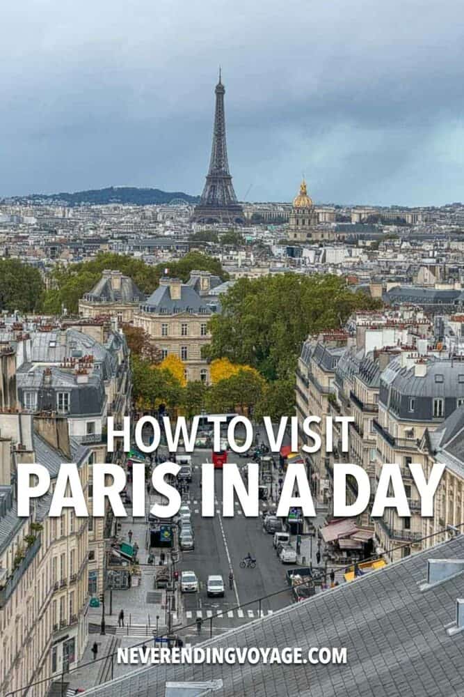 Paris Itinerary Travel Guide Pinterest pin