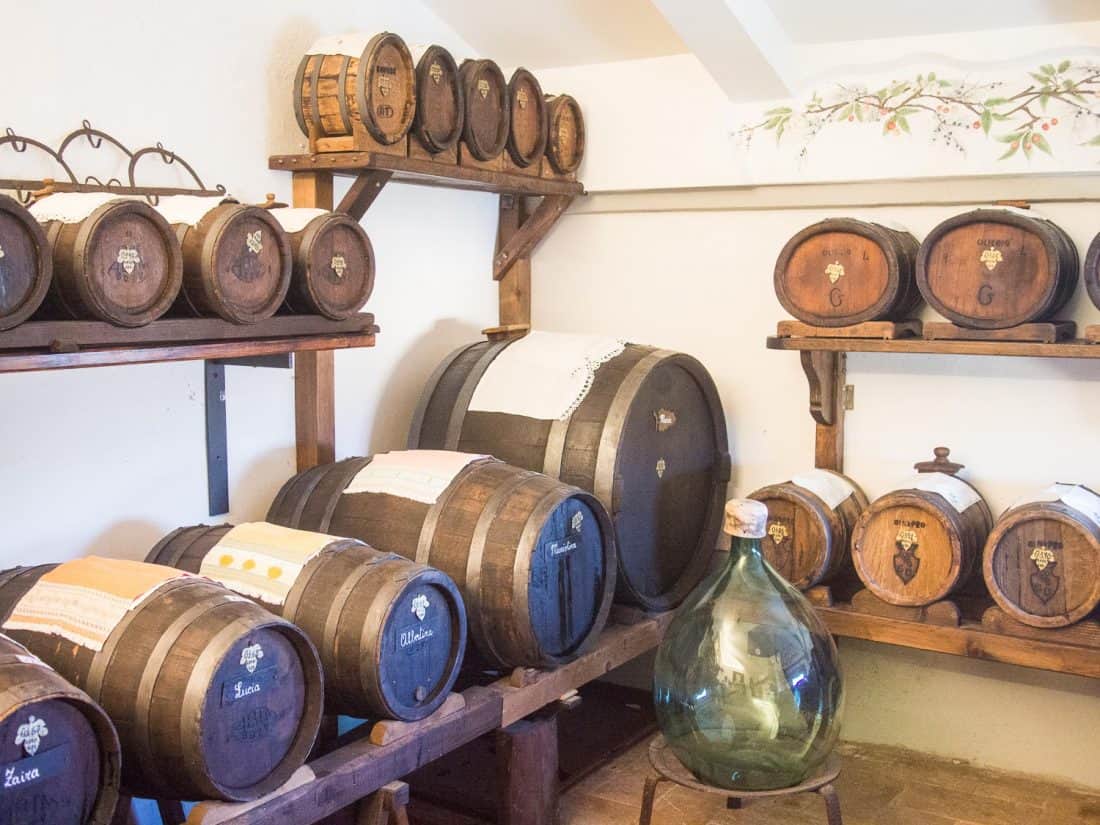 Barrels of balsamic, some up to 130 years old, at Acetaia di Giorgio, Modena, Italy