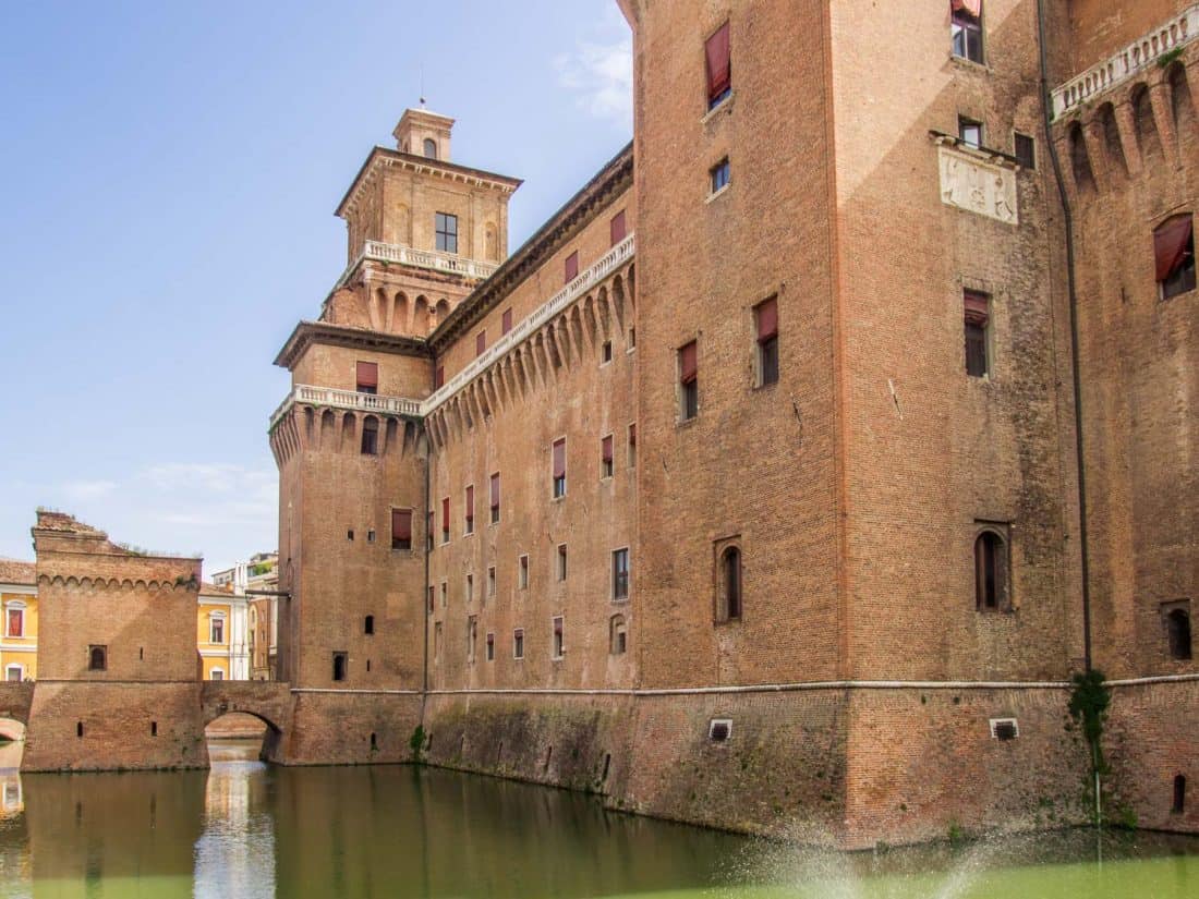 The Estense Castle in Ferrara, Italy