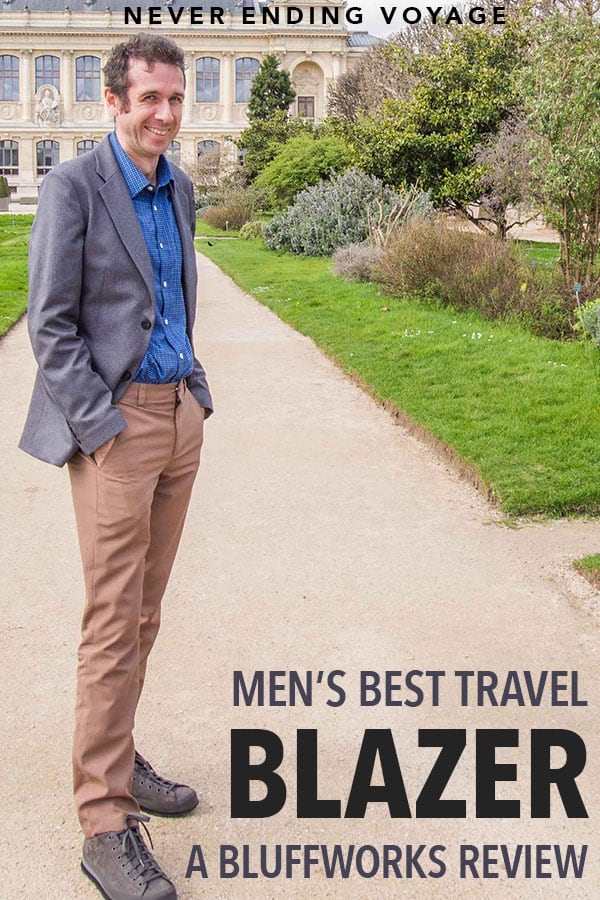 Men's Travel Blazer Review: The Bluffworks Gramercy Blazer
