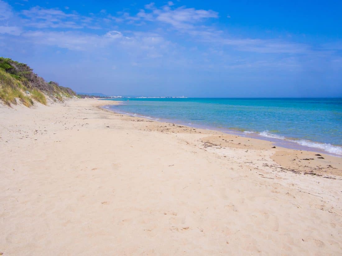 Lido Morelli beach near Ostuni in Puglia Italy