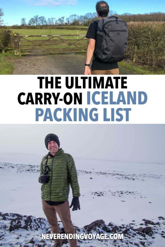 Iceland Packing Guide Pinterest pin