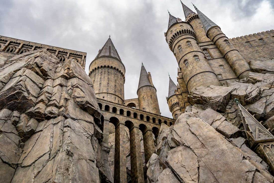 Hogwarts Castle at The Wizarding World of Harry Potter at Universal Studios Japan in Osaka