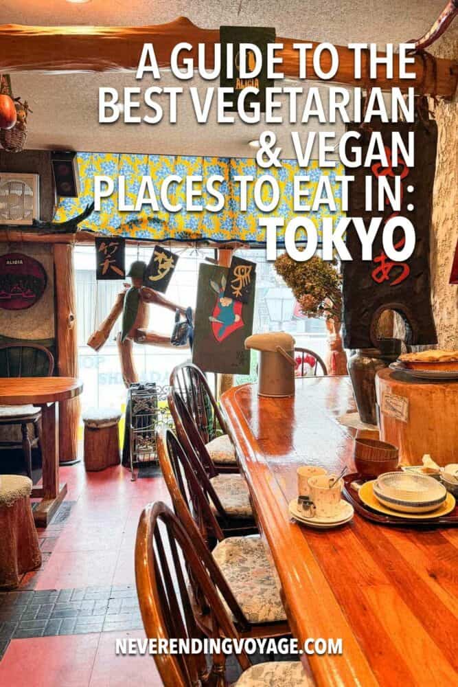 Vegetarian Tokyo Guide Pinterest pin