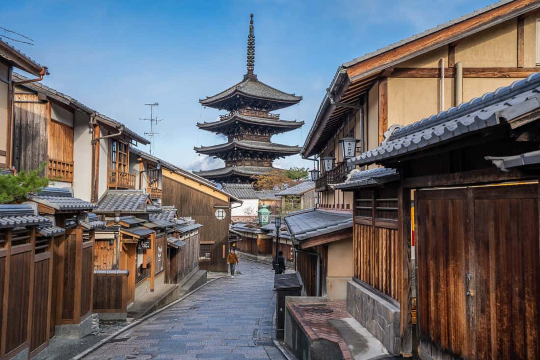 Yasaka Pagoda is one of the photographed sights in Kyoto