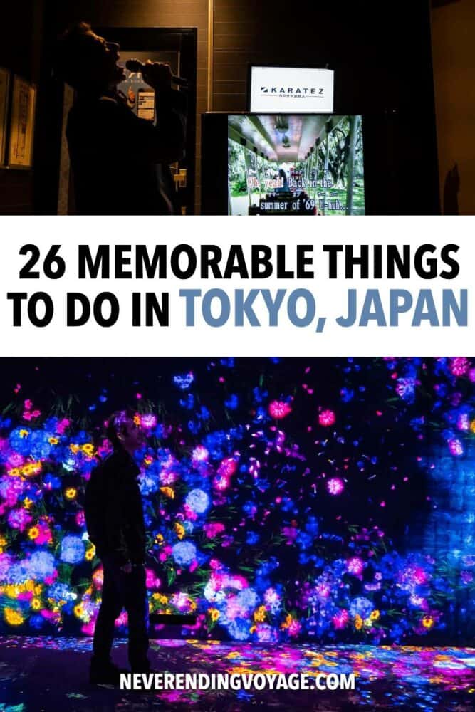 Cool Things to Do in Tokyo Guide Pinterest pin