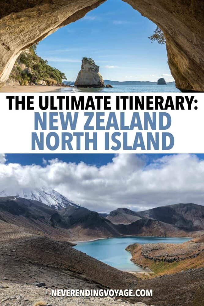 North Island NZ Travel Guide Pinterest pin