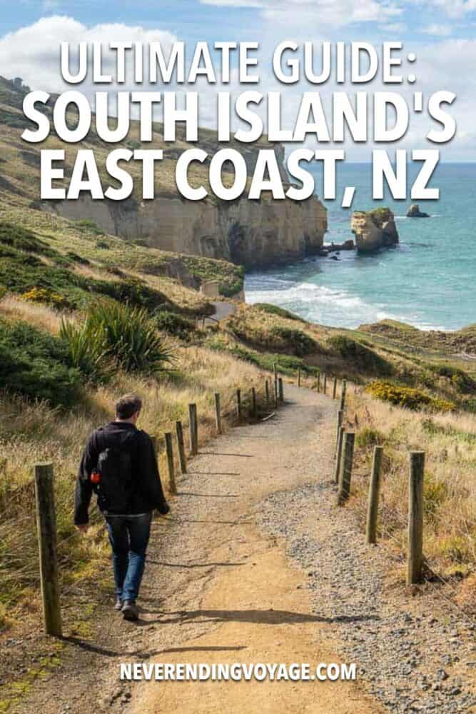 East Coast NZ Travel Guide Pinterest pin