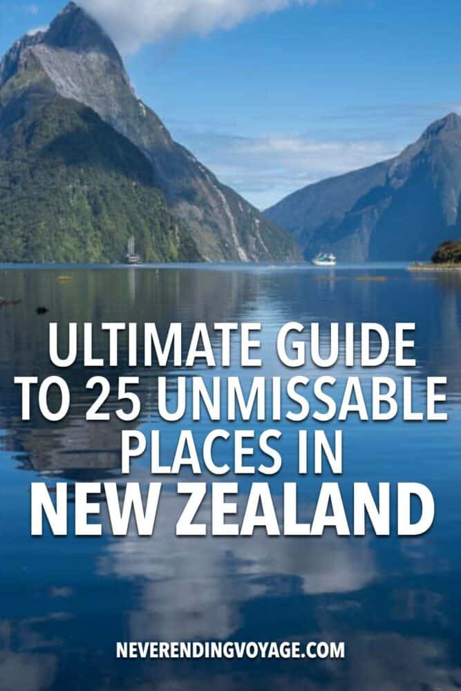 New Zealand Places Travel Guide Pinterest pin