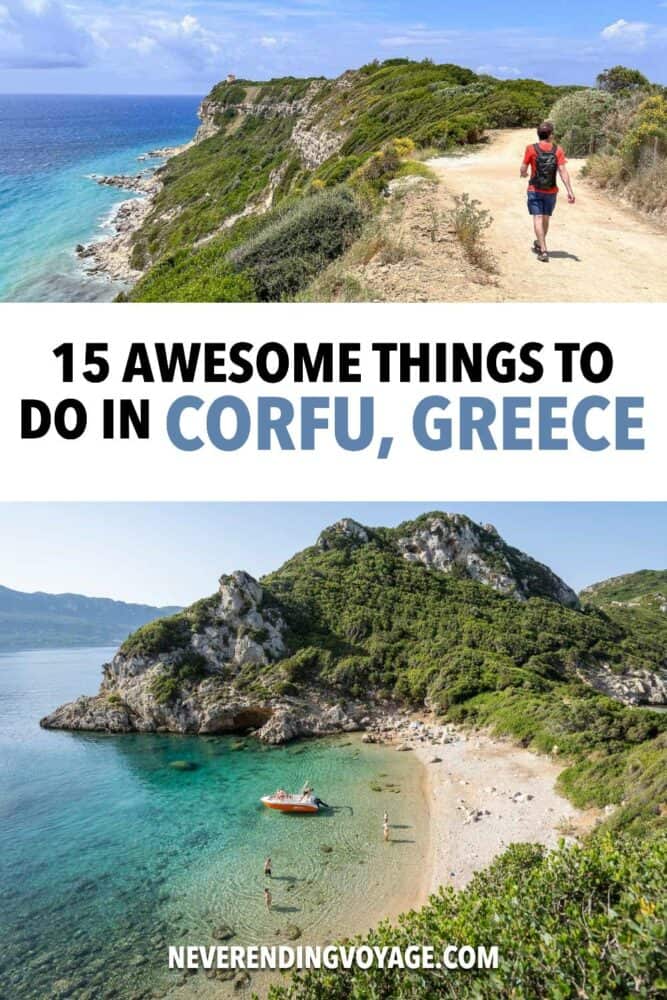 Corfu Travel Guide Pinterest pin