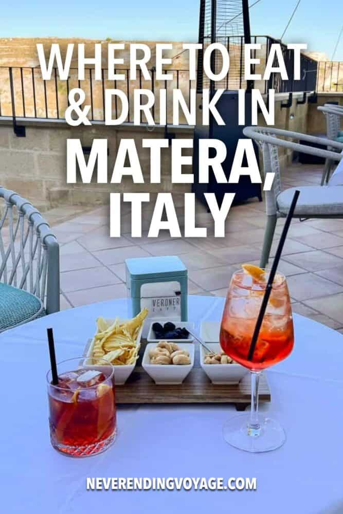 Matera Restaurant Guide Pinterest pin