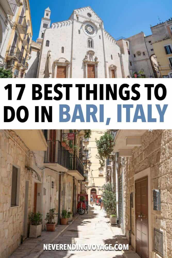 Bari Italy Travel Guide Pinterest pin