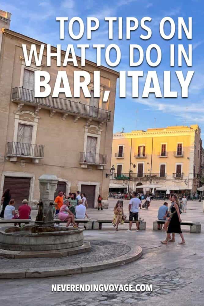 Bari Travel Guide Pinterest pin