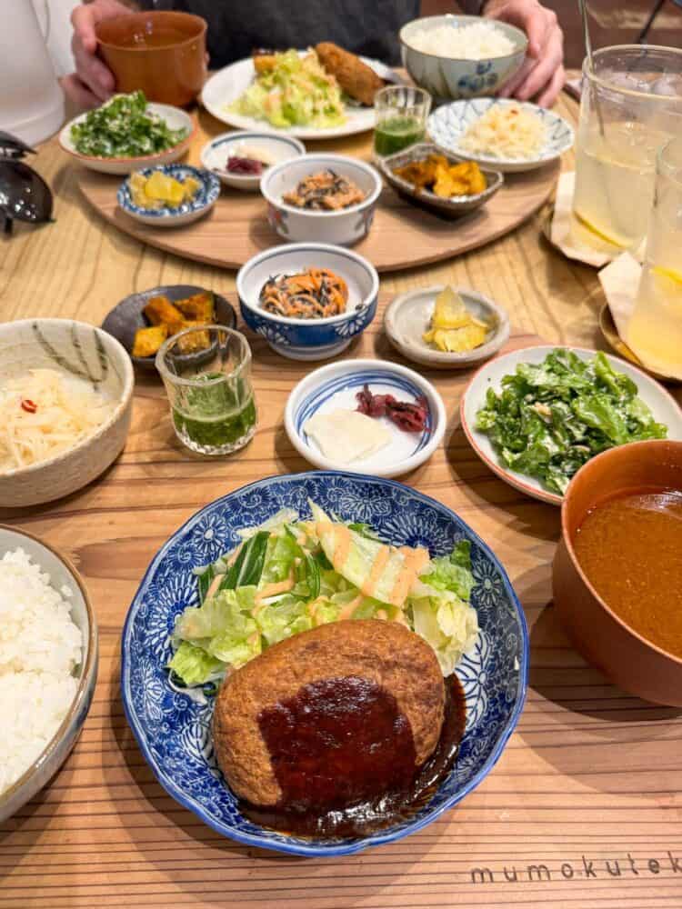 Gozen vegan lunch at Mumokuteki in Kyoto