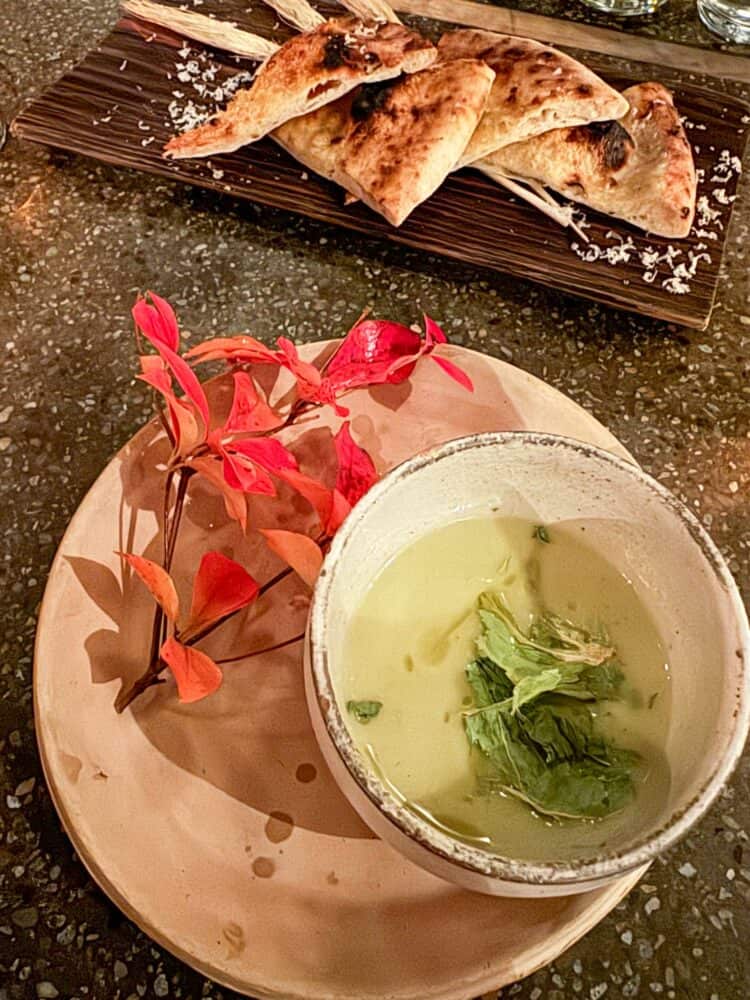 Cabbage soup at Monk Restaurant, Kyoto, Japan