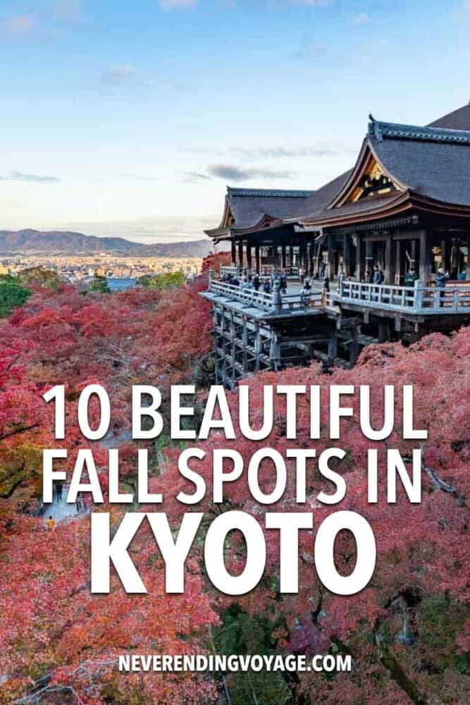 Kyoto in Autumn Travel Guide Pinterest pin