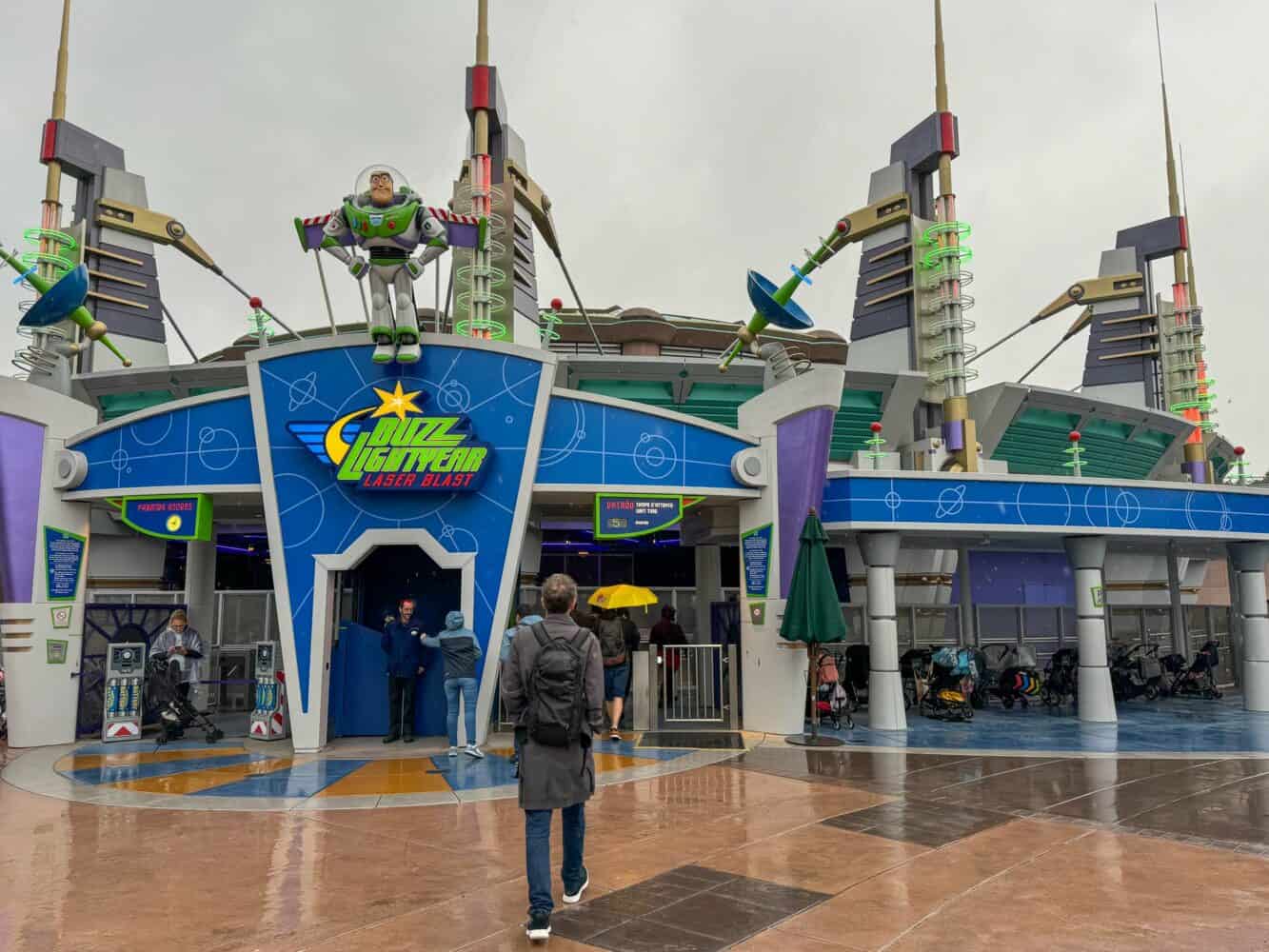 Buzz Lightyear Laser Blast ride at Disneyland Paris