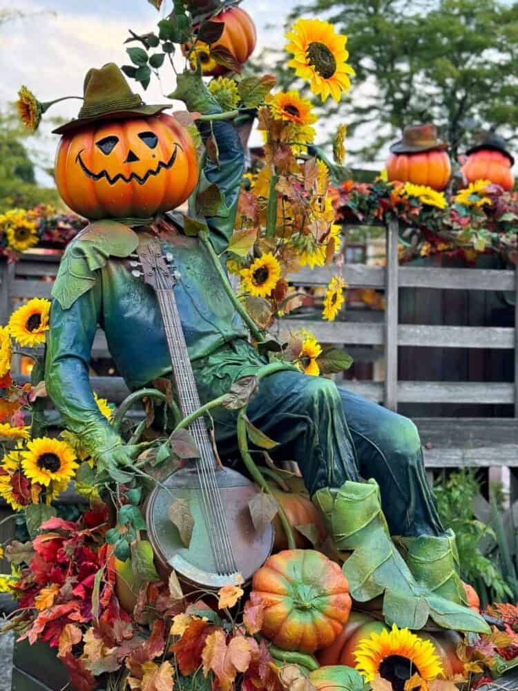 Halloween scarecrow at Disneyland Paris, France