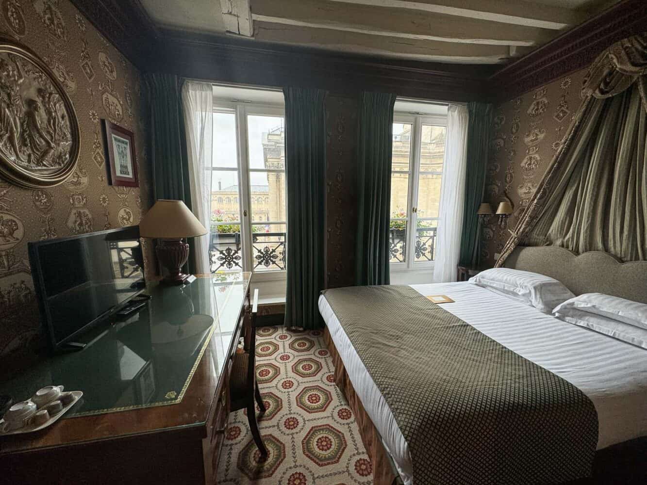 Superior Pantheon Room at Hôtel des Grands Hommes in Latin Quarter, Paris