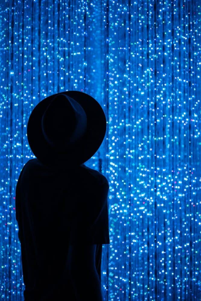 Simon in The Infinite Crystal Universe at TeamLab Planets in Tokyo