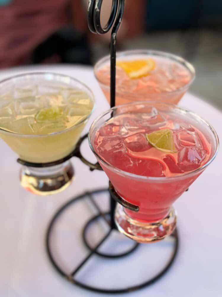 Margarita flight at Brown Derby Lounge, Hollywood Studios