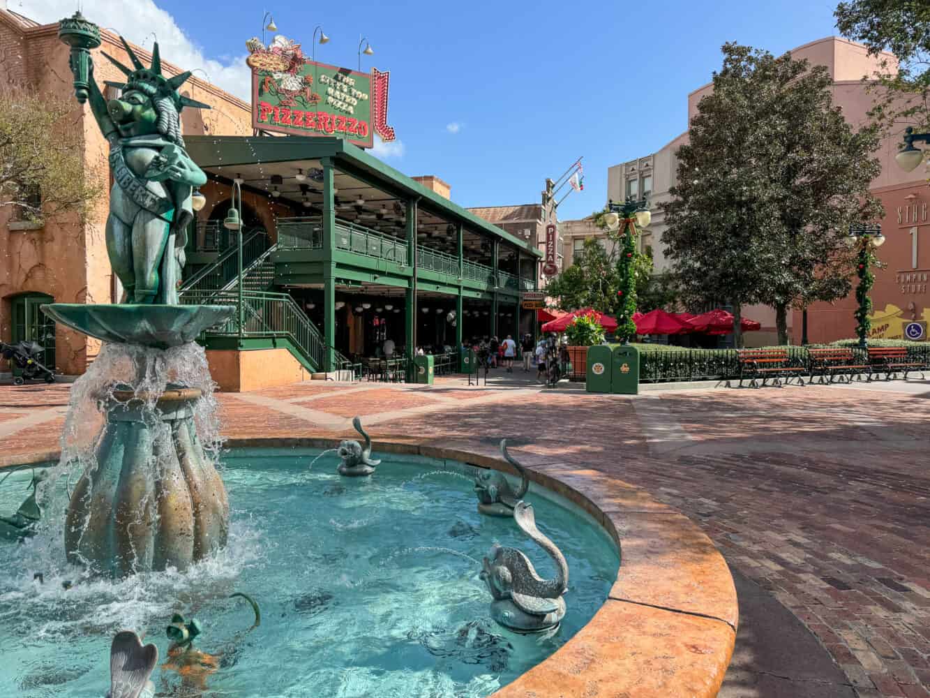 Muppet fountain in Muppet Courtyard at Hollywood Studios, Disney World