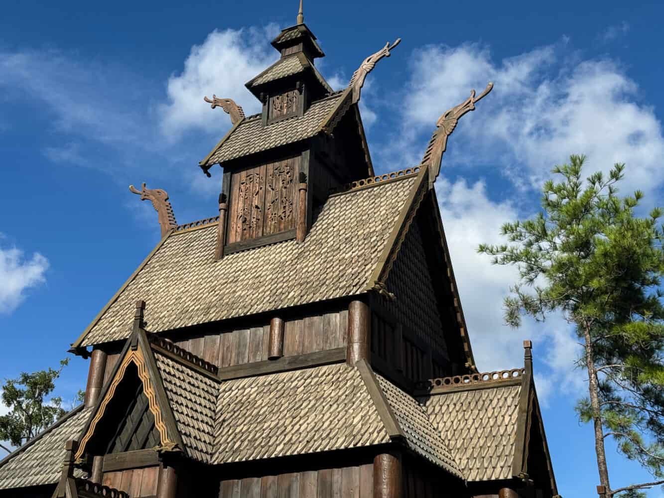 Stave Church in Norway pavilion at Epcot