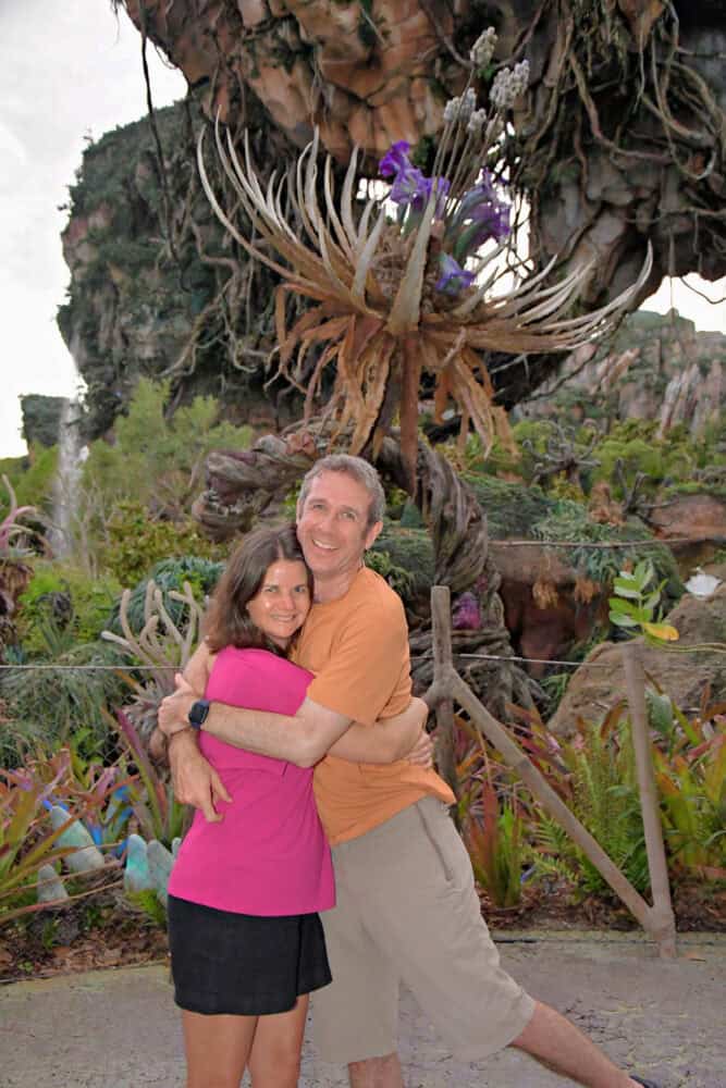 Simon and Erin in Pandora world at Animal Kingdom