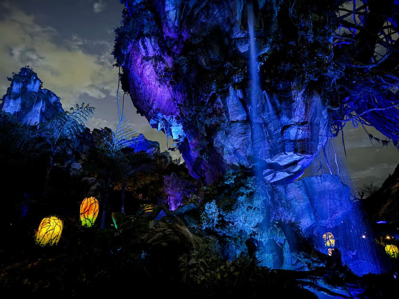 Pandora at night, Animal Kingdom, Disney World, Orlando, USA