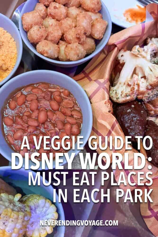 Vegetarian at Disney World Guide Pinterest pin