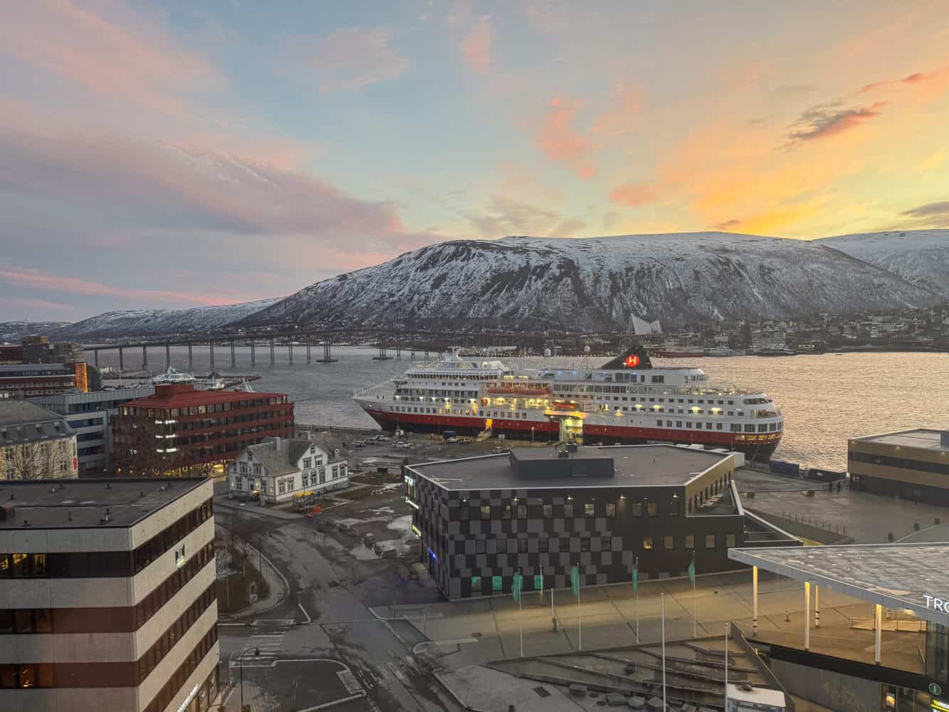 View from Clarion Hotel The Edge, Tromso, Norway