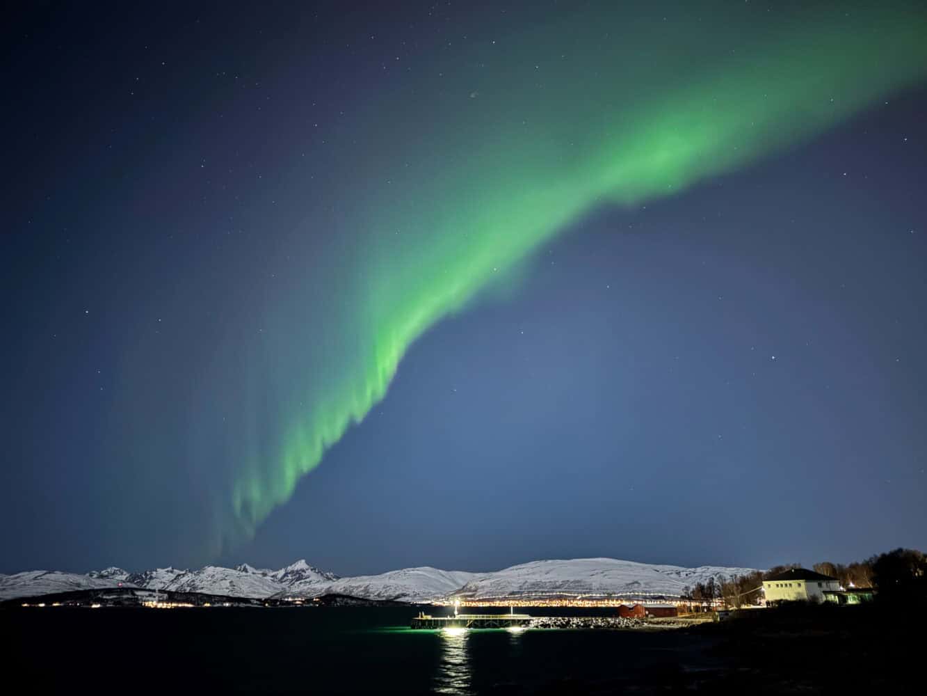 Northern lights at Telegrafbukta, Tromso, Norway